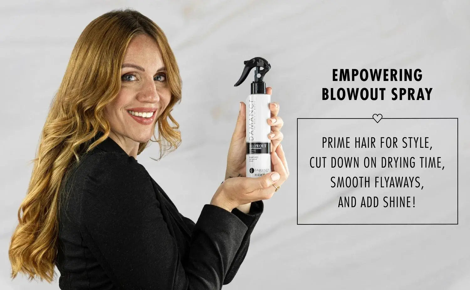 DAMANCI Empowering Blowout Spray | Keratin & Heat Protectant