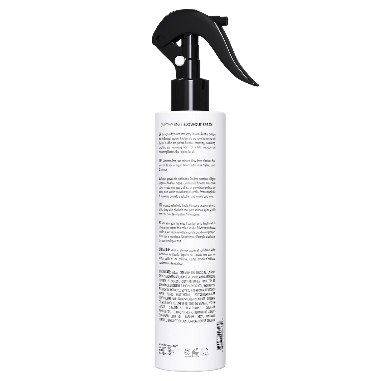 DAMANCI Empowering Blowout Spray | Keratin & Heat Protectant