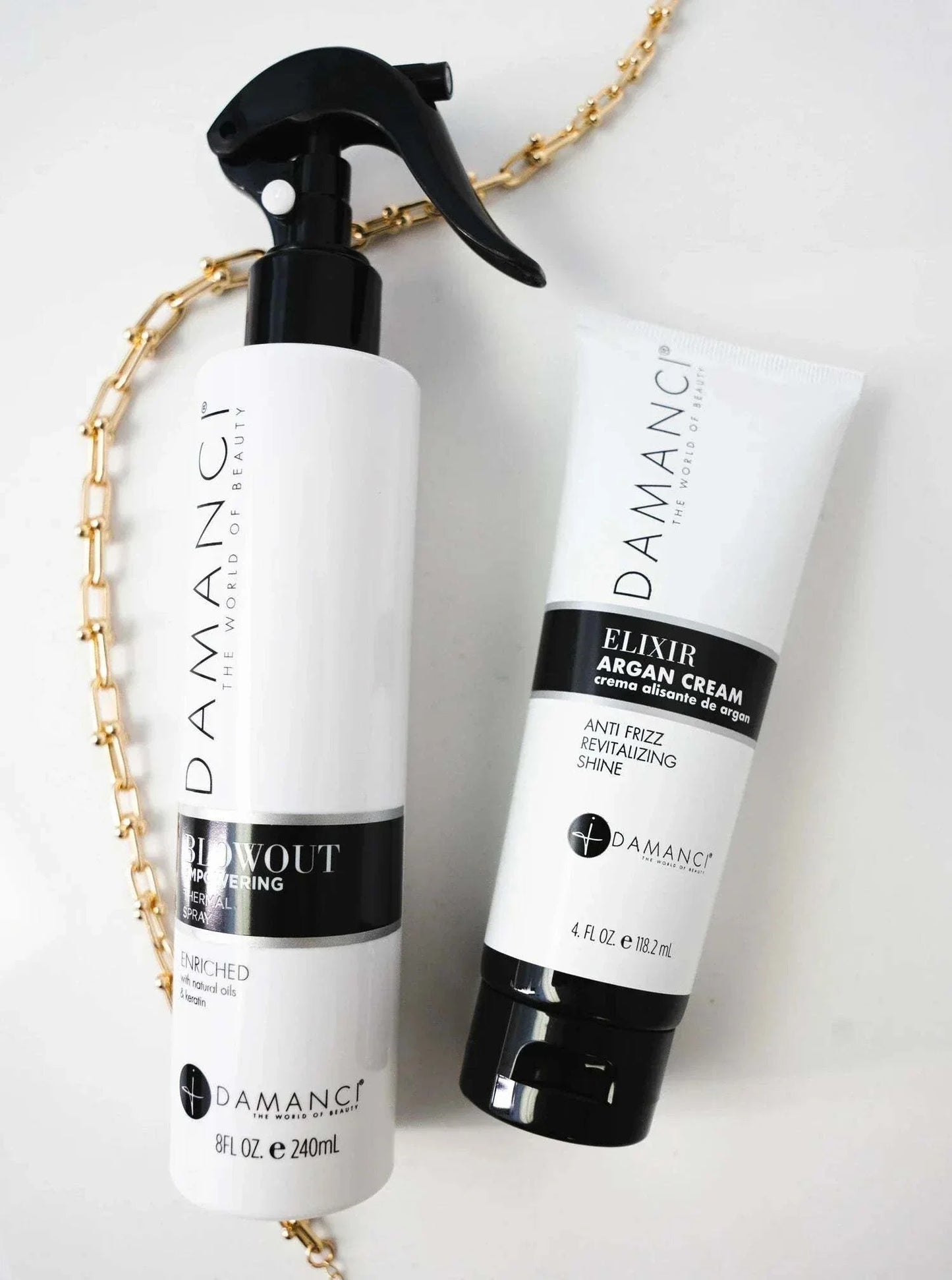 DAMANCI Quick Fix Kit: Argan Cream & Blowout Spray