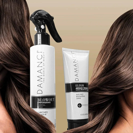 DAMANCI Quick Fix Kit: Argan Cream & Blowout Spray