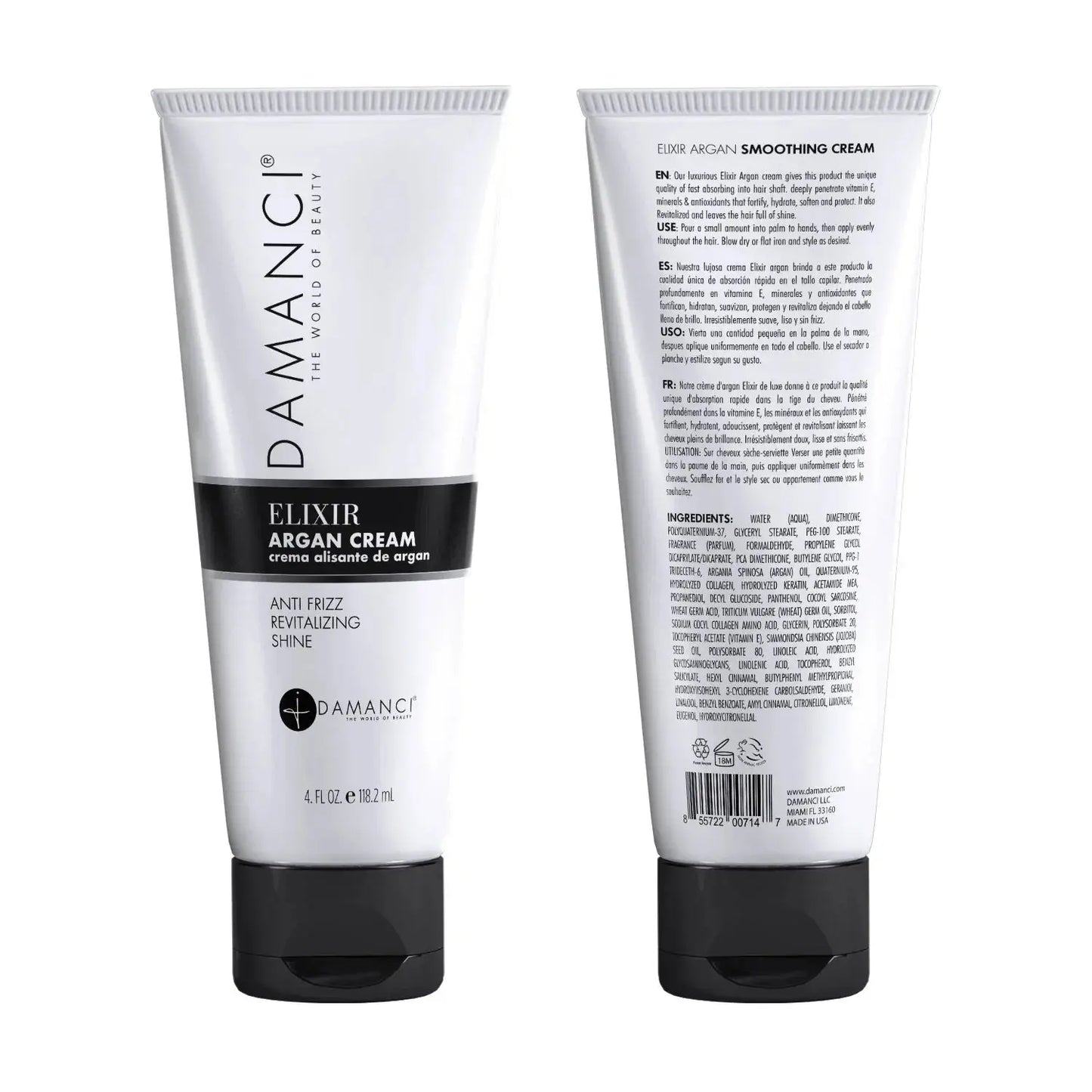 DAMANCI Elixir Argan Cream - Anti Frizz & Revitalizing Shine