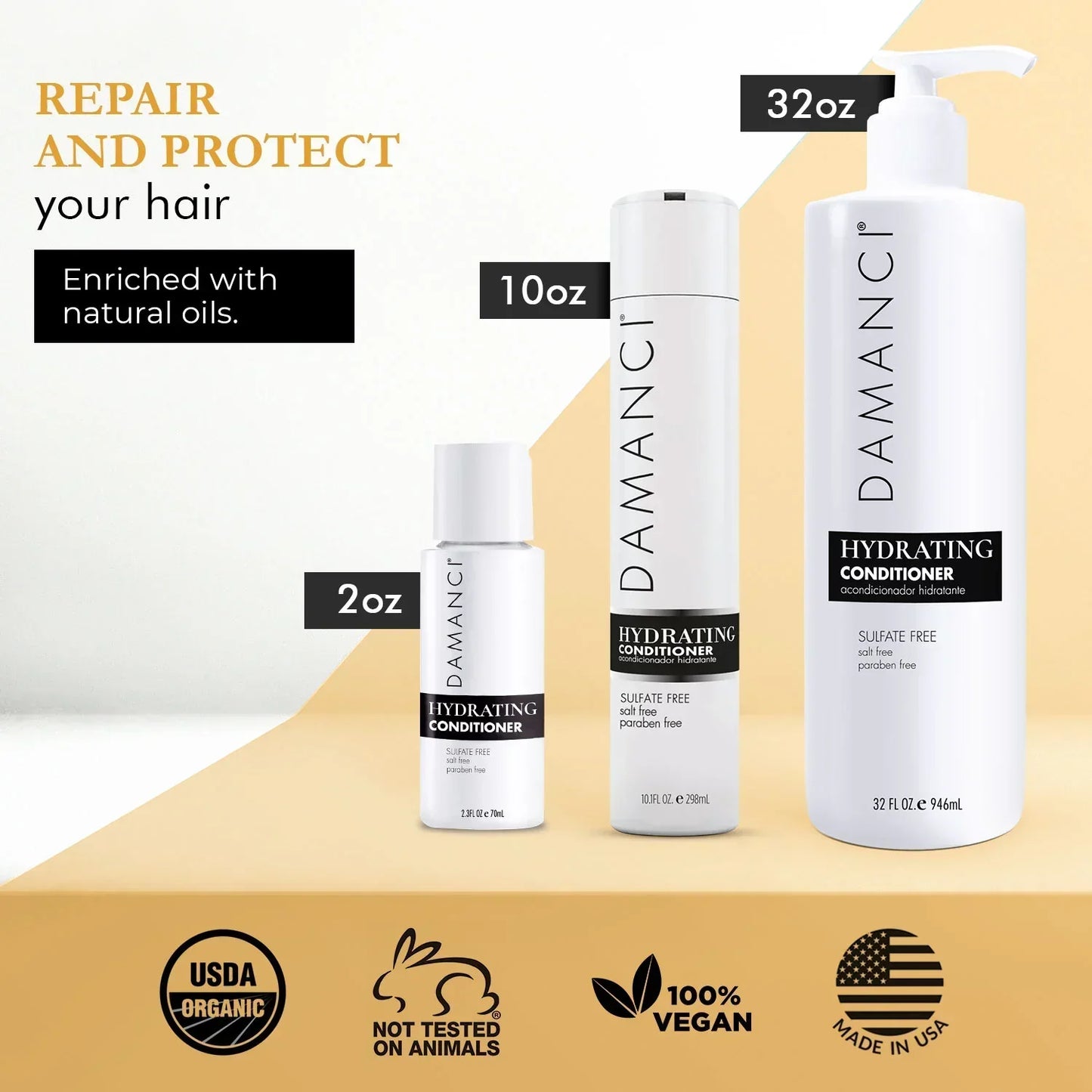 DAMANCI Hydrating Conditioner Sulfate-Free | Locks in Hydration