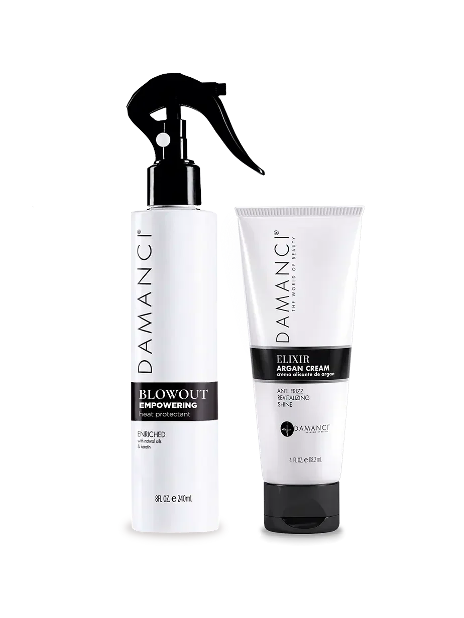 DAMANCI Quick Fix Kit: Argan Cream & Blowout Spray