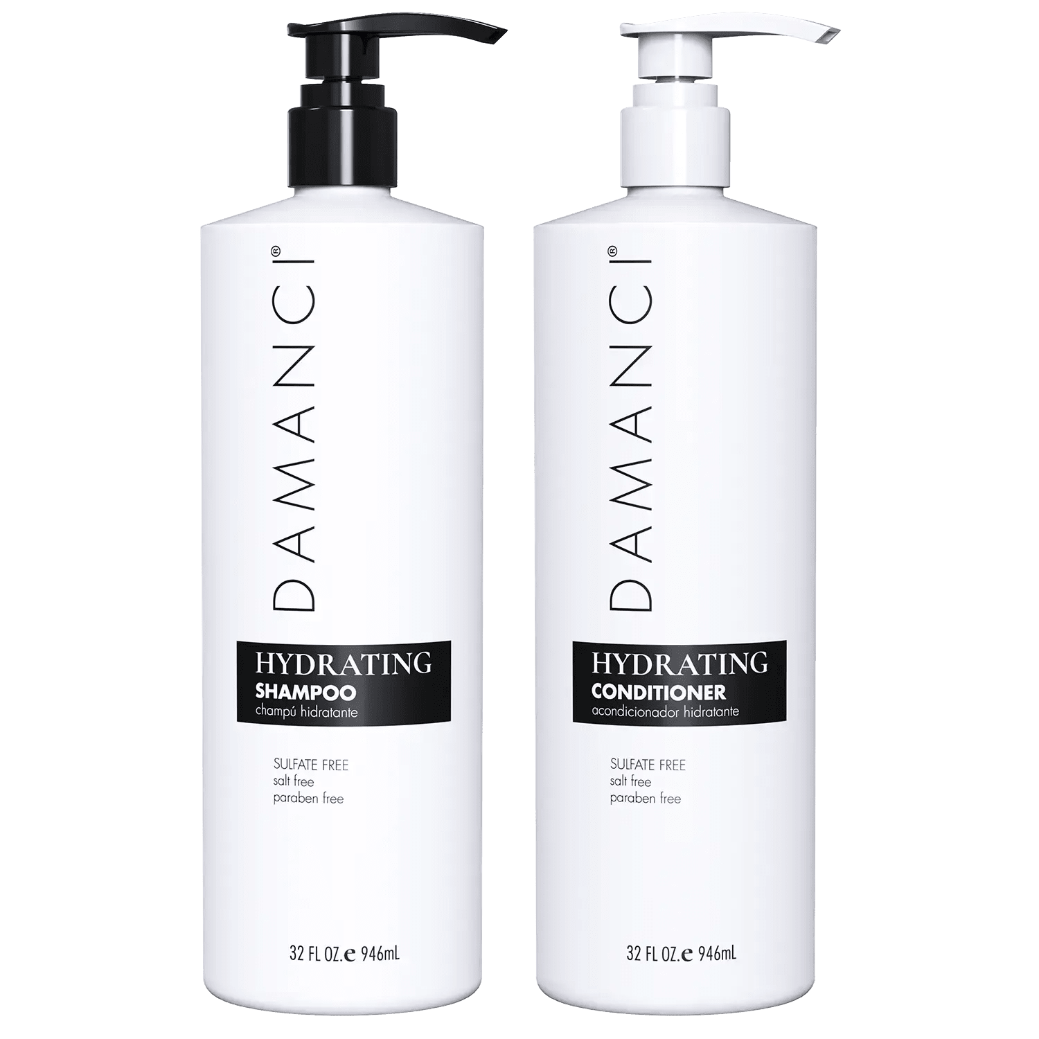 Hydrating Shampoo and Conditioner Set – Sulfate-Free, Keratin