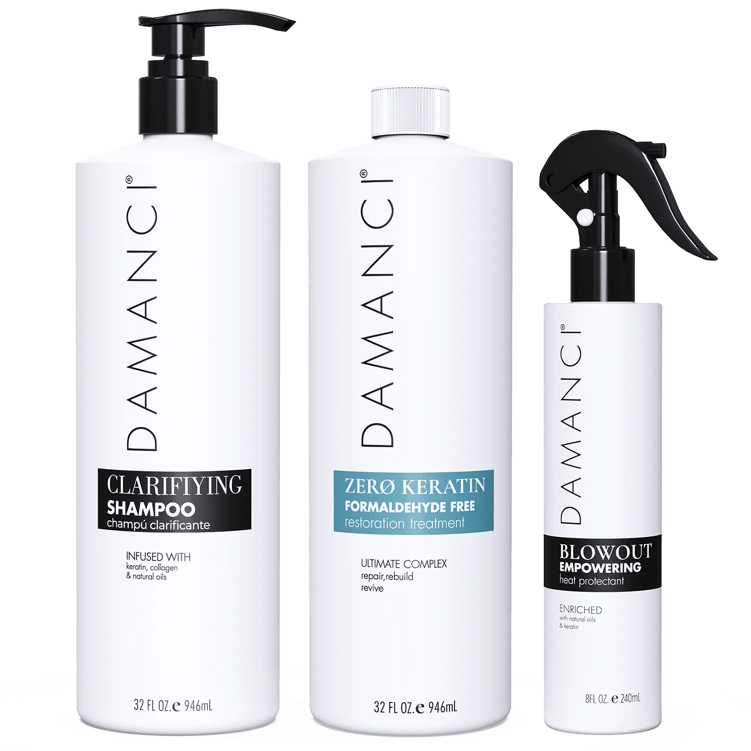 Instant Revival: Shampoo, Keratin Treatment and Heat Protectant