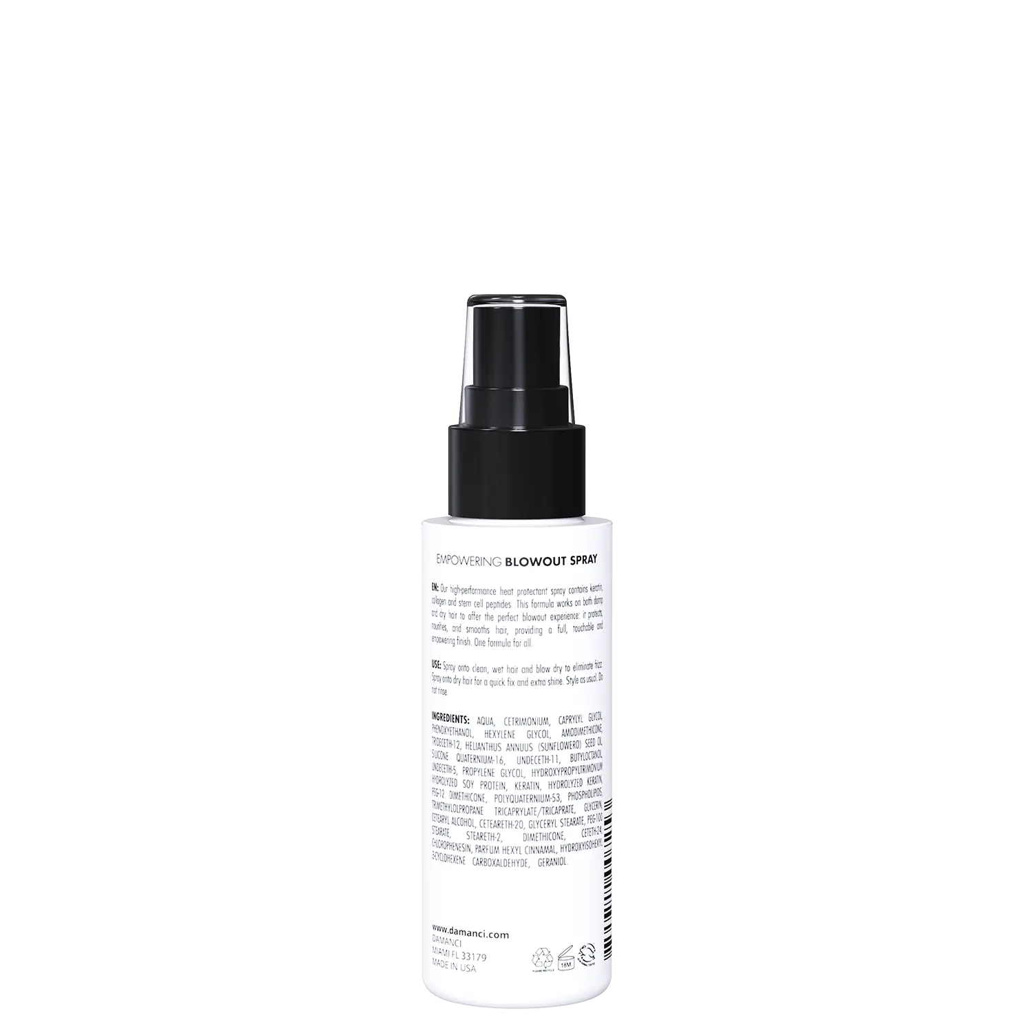 DAMANCI Empowering Blowout Spray | Keratin & Heat Protectant