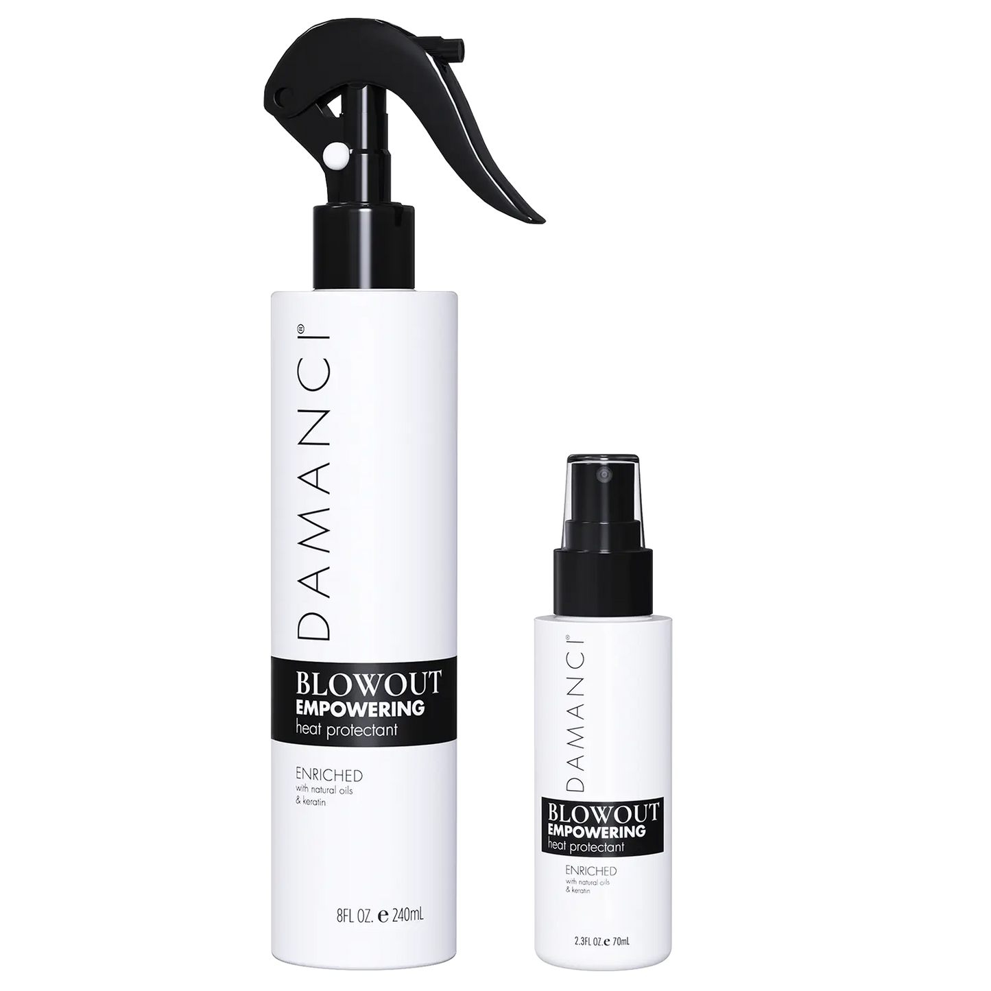 DAMANCI Style Away Blowout Spray 8oz + 2oz Set