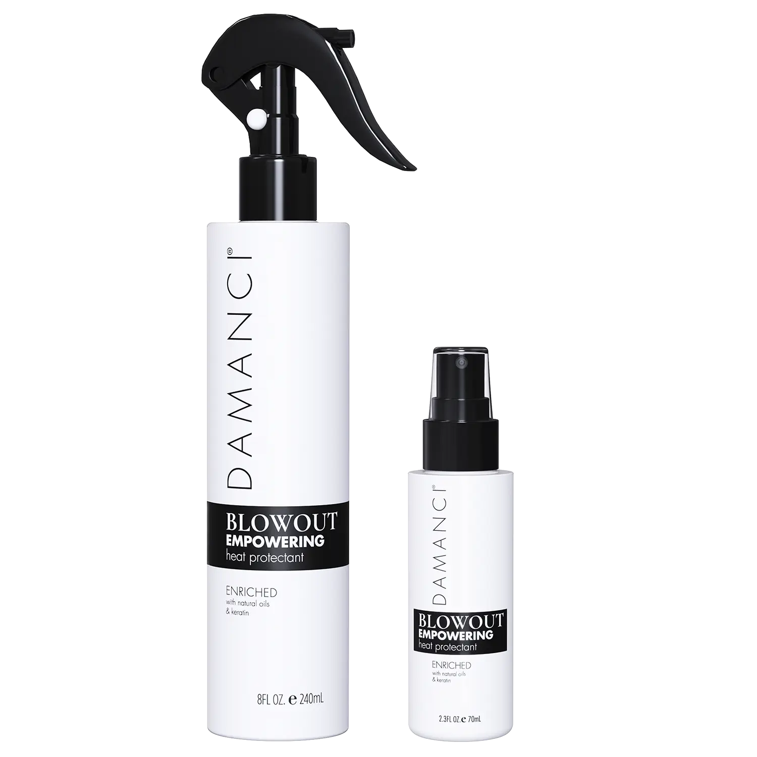 DAMANCI Style Away Blowout Spray 8oz + 2oz Set