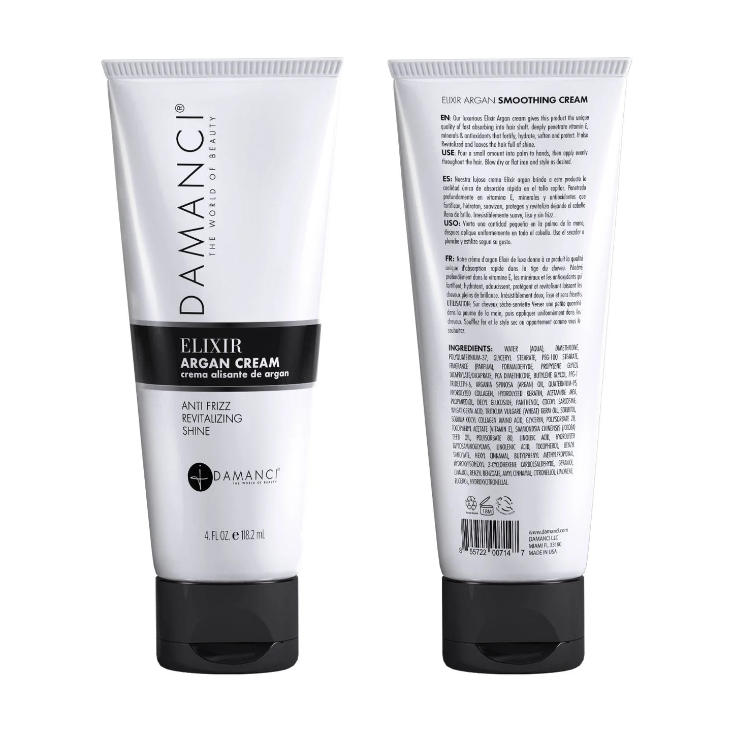 DAMANCI Elixir Argan Cream - Anti Frizz & Revitalizing Shine