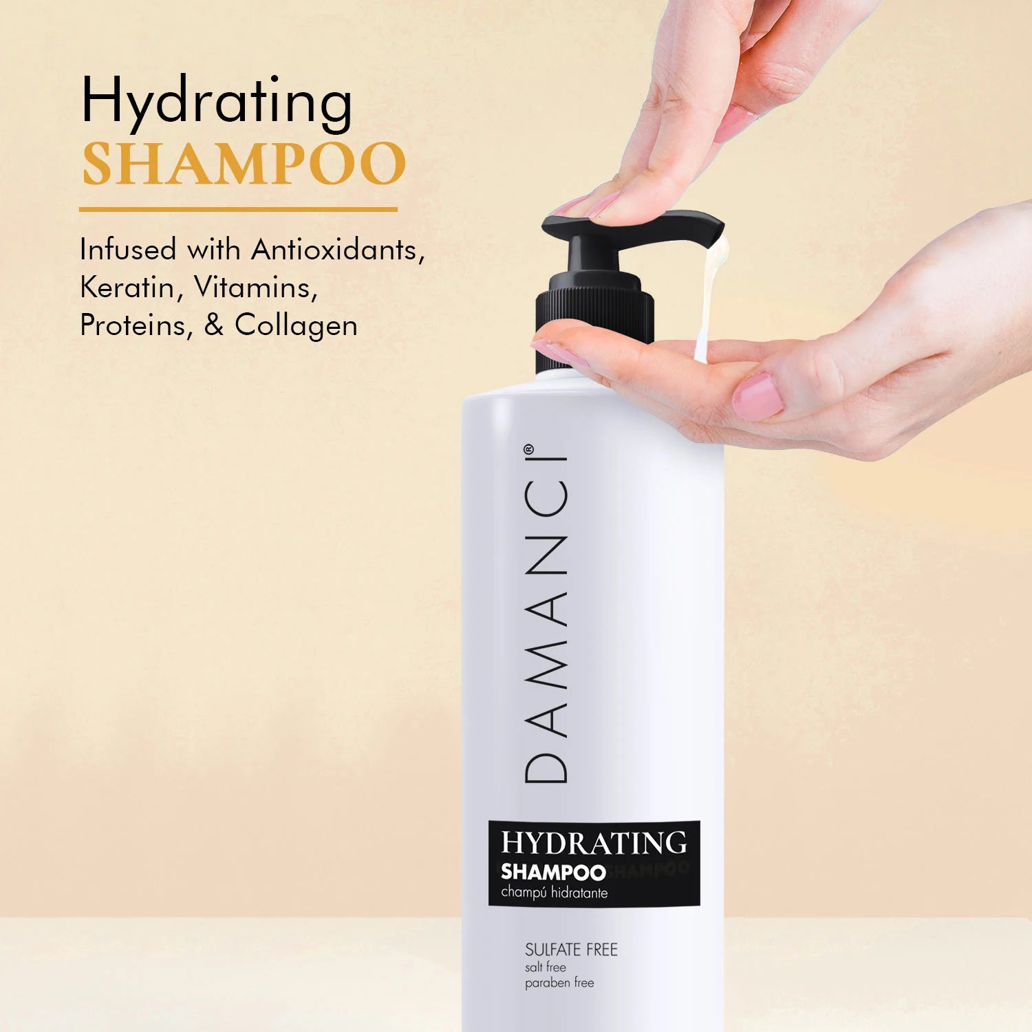 DAMANCI Hydrating Sulfate-Free Shampoo for Healthy, Revitalized Hair