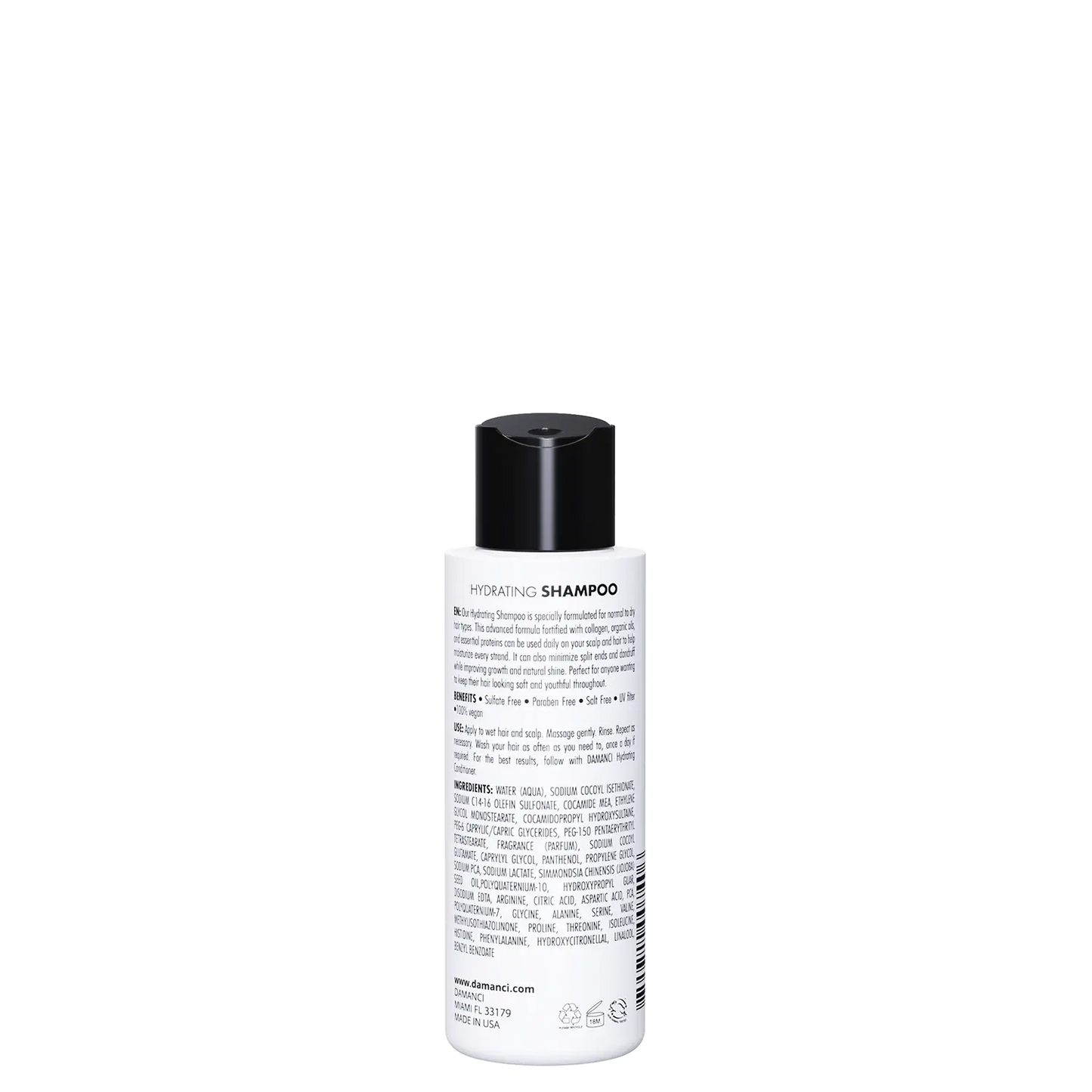 DAMANCI Hydrating Sulfate-Free Shampoo for Healthy, Revitalized Hair