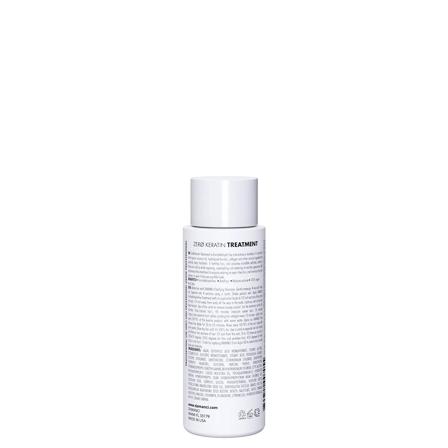 DAMANCI ZerØ Keratin Treatment - Anti-Frizz & Formaldehyde Free