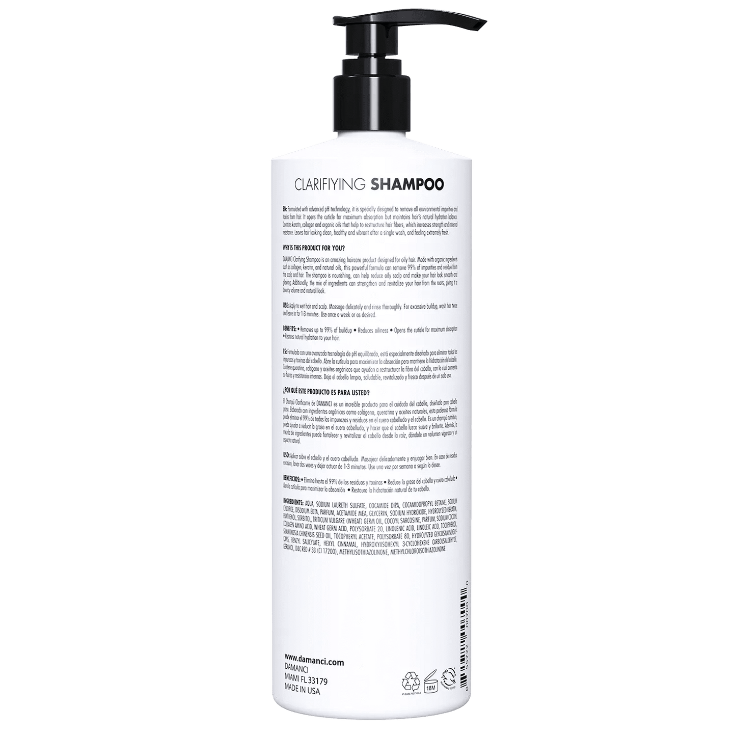 Clarifying Shampoo - DAMANCI® Better hair, better you!